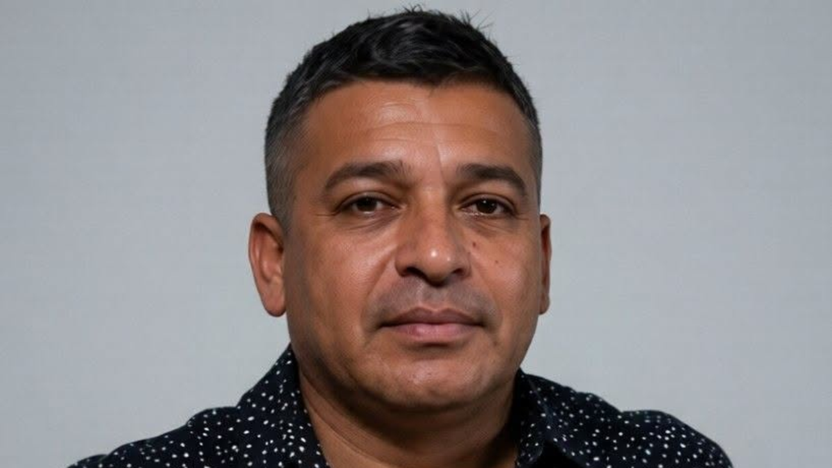 Retrato del operario fallecido en el siniestro vial ocurrido en Angaco