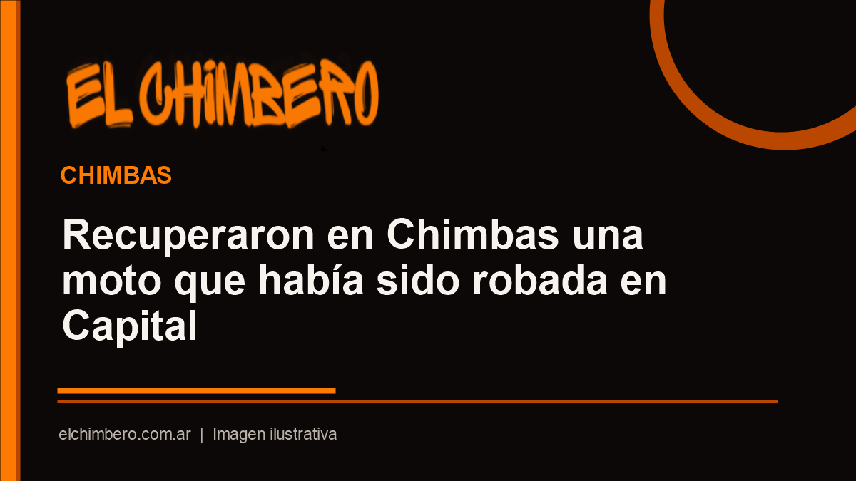 Recuperaron en Chimbas una moto que había sido robada en Capital