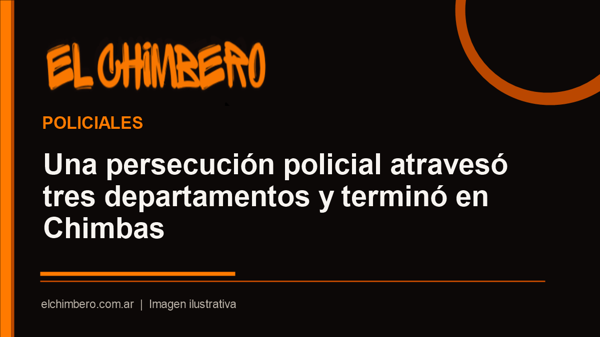 Una persecución policial atravesó tres departamentos y terminó en Chimbas