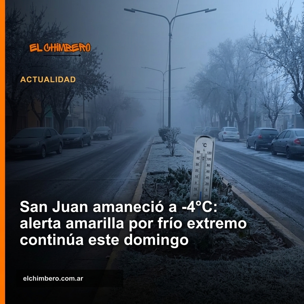 Frio extremo en San Juan amanecer 5 julio 2026 con -4 grados