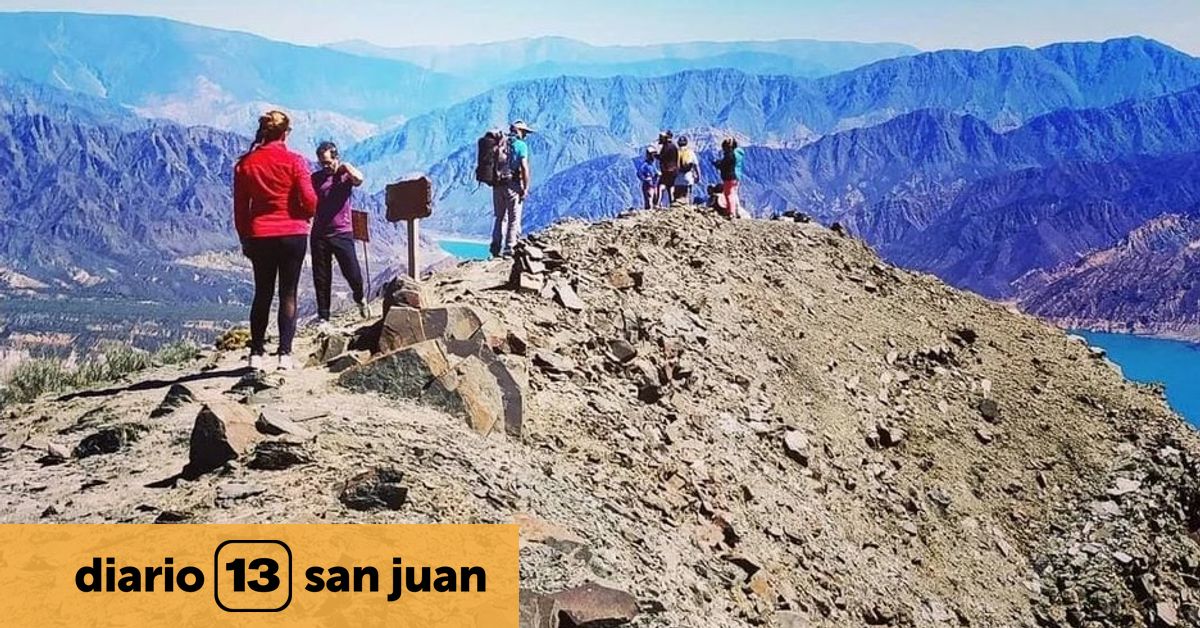 Rescate de turistas en los cerros de Ullum