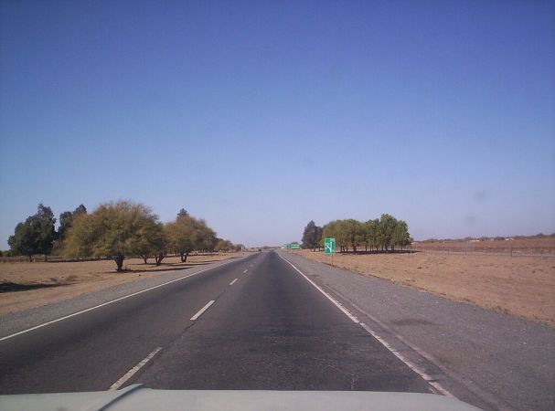 Ruta nacional de San Juan con condiciones de circulacion invernal
