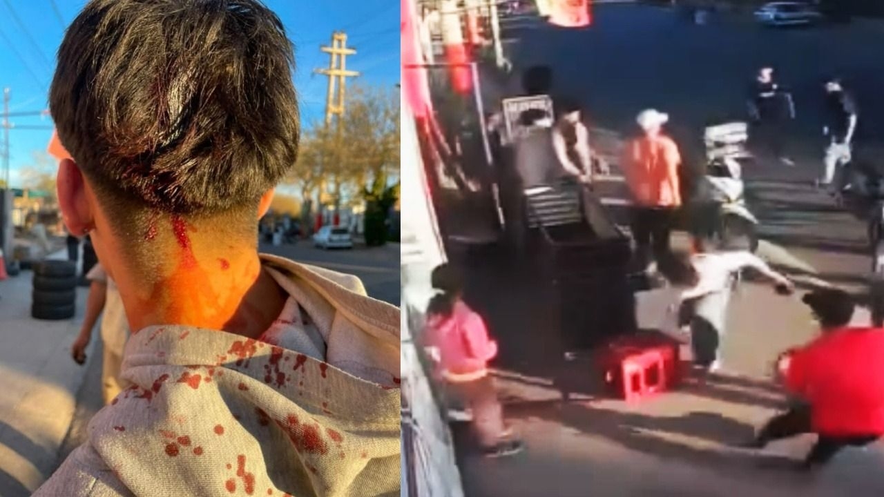 Zona comercial de Chimbas donde vecinos denunciaron un intento de robo y amenazas