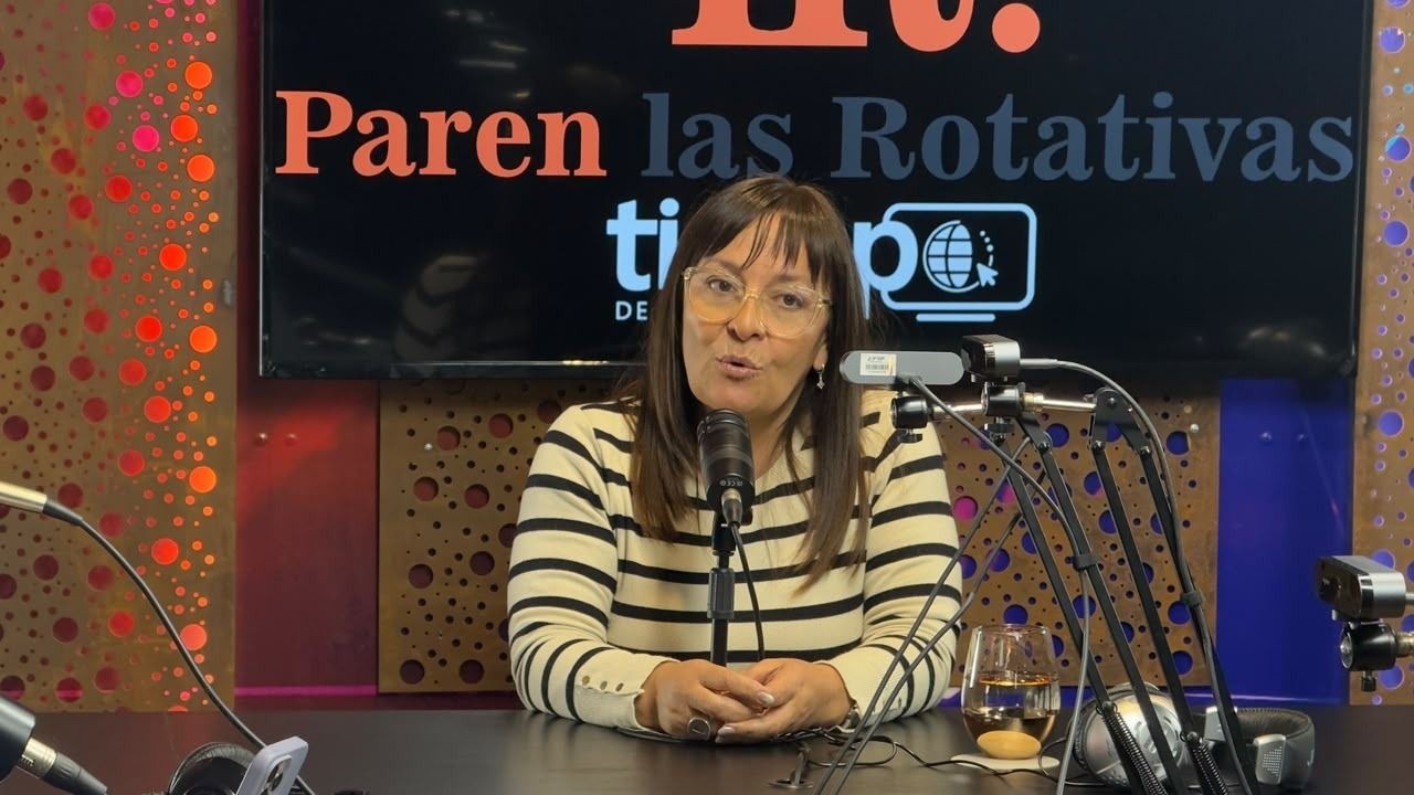 Daniela Rodríguez durante una entrevista en Paren las Rotativas.
