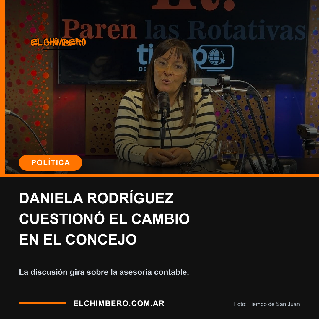 DANIELA RODRÍGUEZ CUESTIONÓ EL CAMBIO EN EL CONCEJO. La discusión gira sobre la asesoría contable.