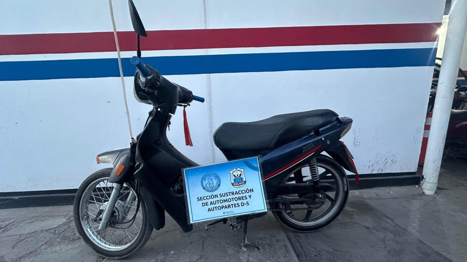 Motocicletas que ilustran los procedimientos de secuestro en Rawson y Chimbas