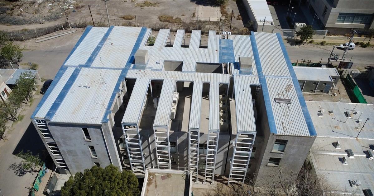 Vista aérea del nuevo edificio del Instituto Odontológico de San Juan en construcción
