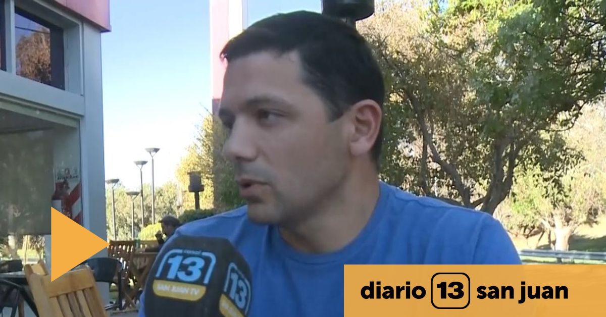 Luciano Cano durante una entrevista sobre la ordenanza de prevención del suicidio juvenil aprobada en Chimbas