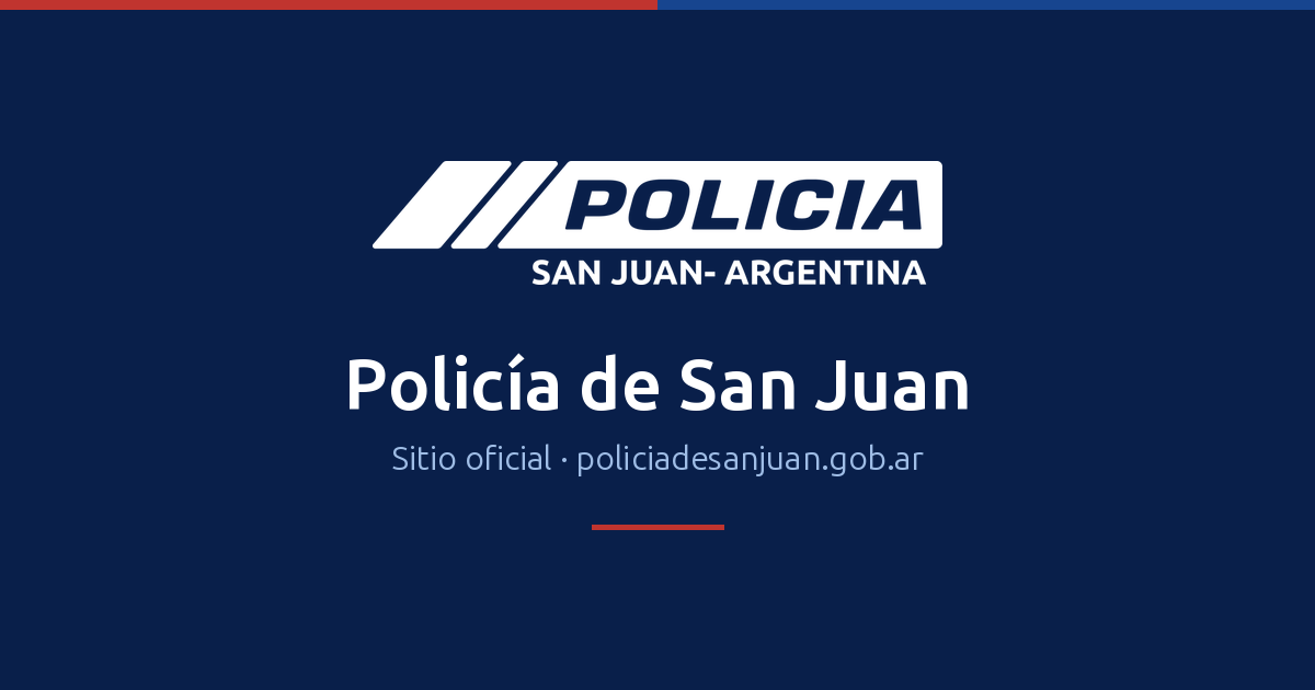 Cadetes de la Policía de San Juan en la convocatoria oficial para el ingreso 2027