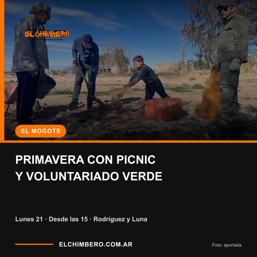 El Mogote: primavera con picnic y voluntariado verde. Lunes 21 de septiembre, desde las 15, en Rodríguez y Luna.