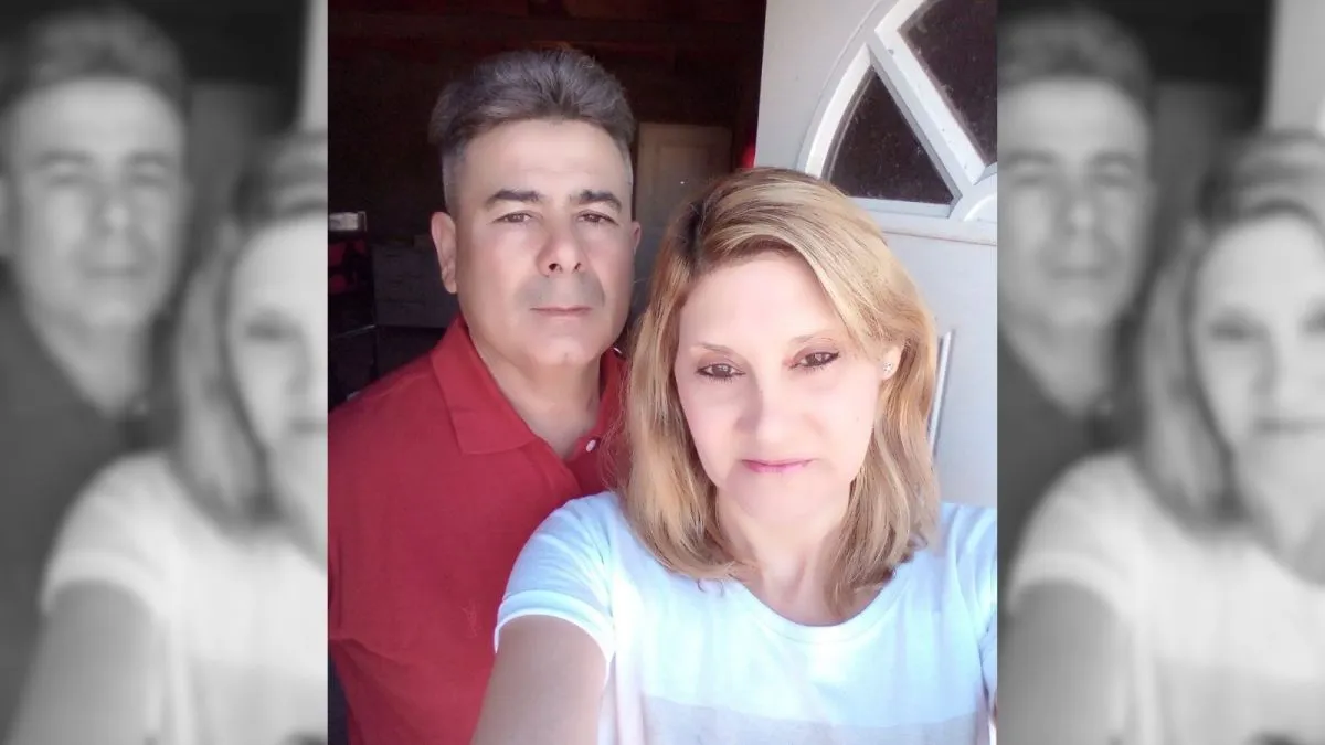 Fotografía de la pareja difundida por 0264Noticias al informar sobre la investigación en Chimbas.