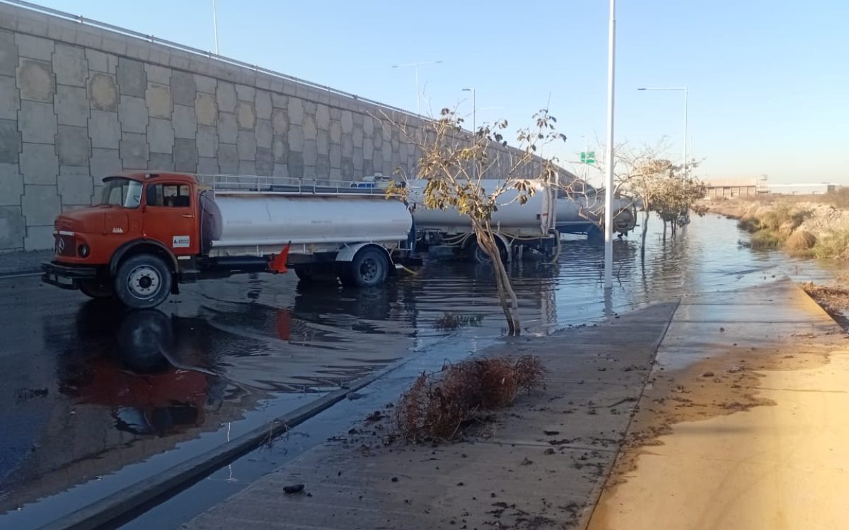 Anegamientos en Ruta 40: realizan un operativo para normalizar la circulación