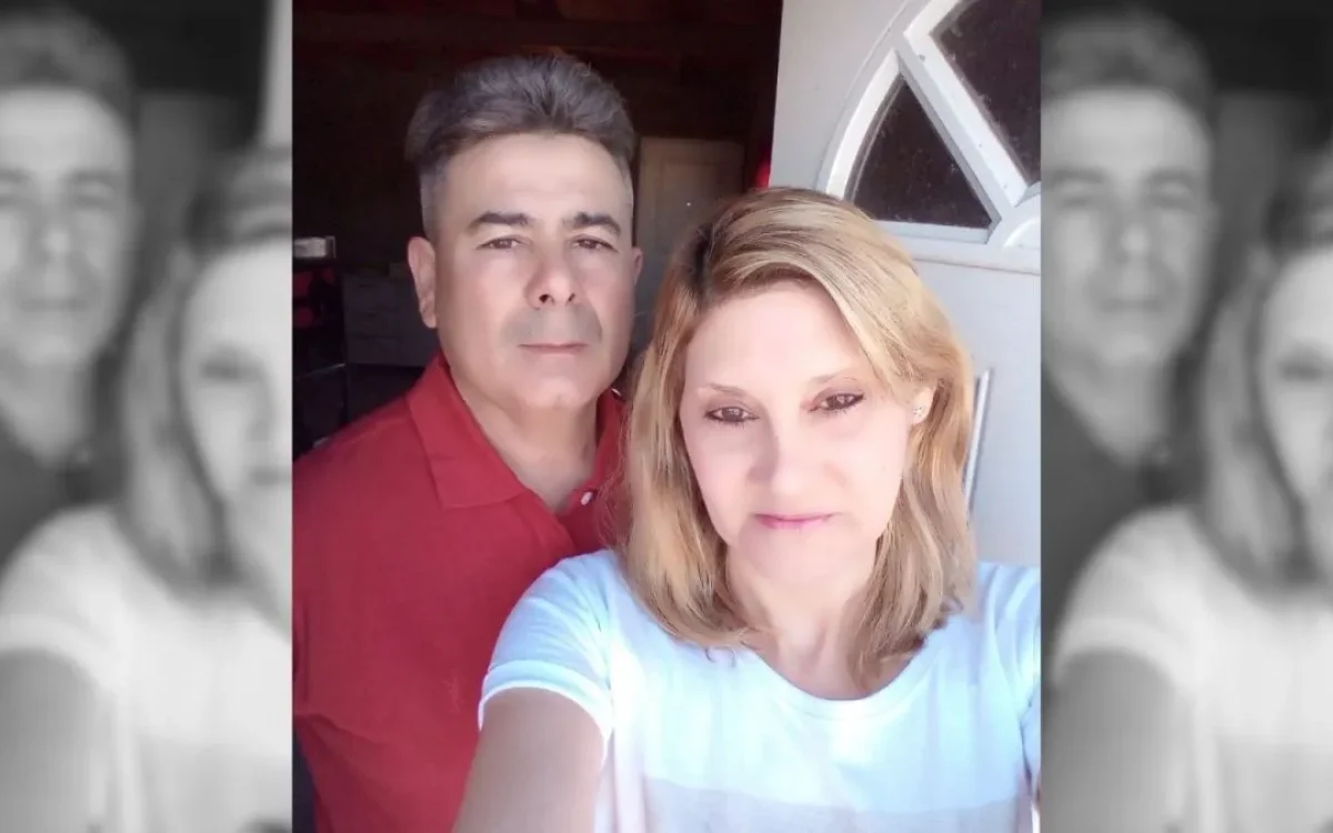 Fotografía de la pareja difundida por 0264Noticias al informar sobre la investigación en Chimbas.