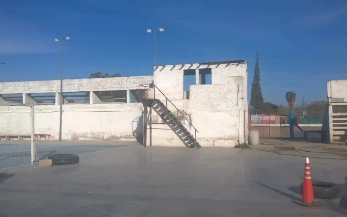 Instalaciones del Club Villa Obrera, en una fotografía difundida por 0264Noticias.