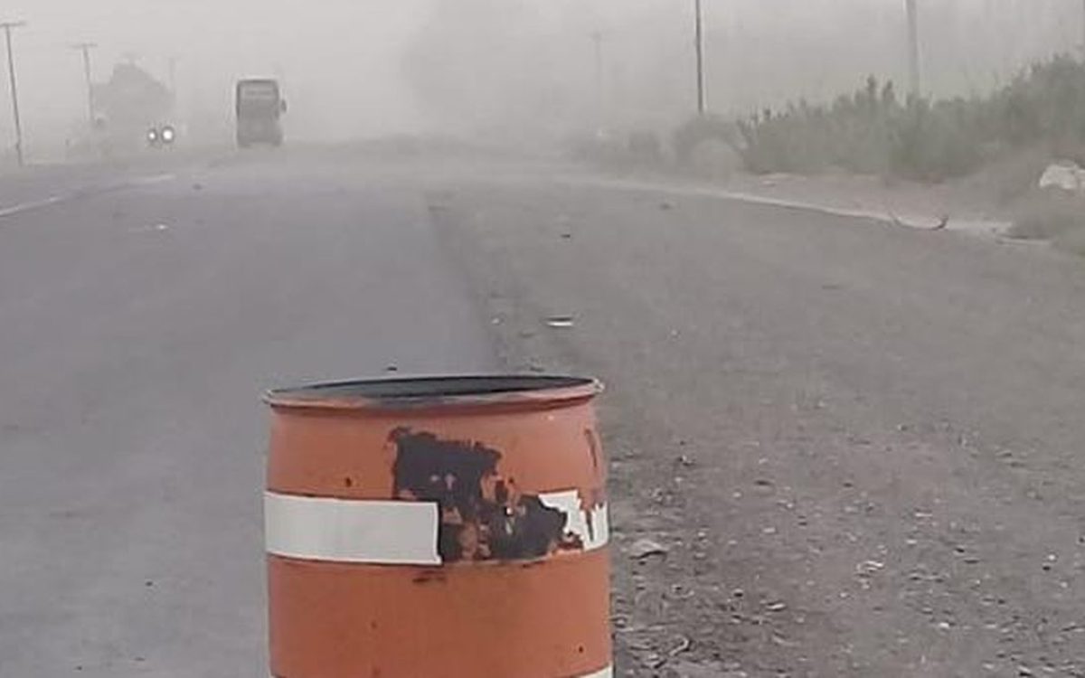 Cielo ventoso en San Juan durante una jornada con alerta por fuertes rafagas