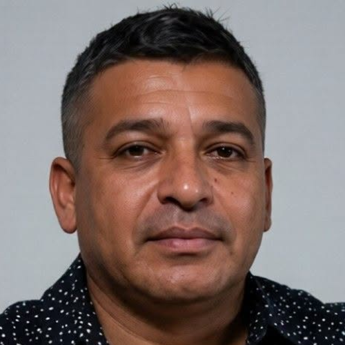 Retrato del operario fallecido en el siniestro vial ocurrido en Angaco