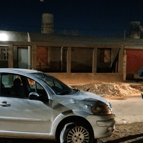 Auto recuperado por la policia tras un robo denunciado en Chimbas