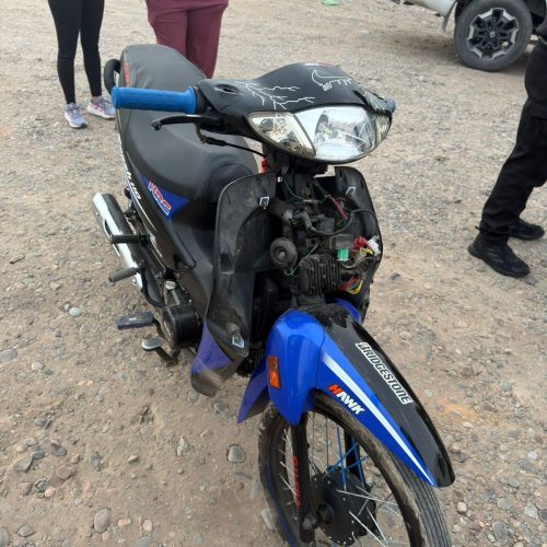 Moto recuperada en Chimbas tras un procedimiento policial