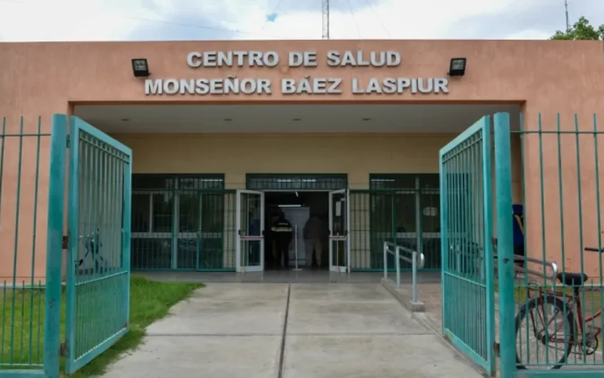Centro de Salud Monsenor Baez Laspiur en una nota sobre la asistencia a un bebe en Chimbas