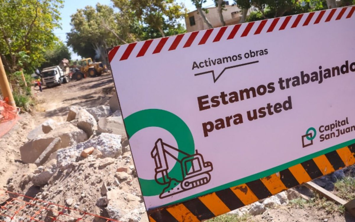 Obras viales y cortes de calles en Capital San Juan