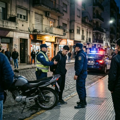 Lo atraparon intentando robar una moto en el centro de San Juan: quedo detenido en flagrancia