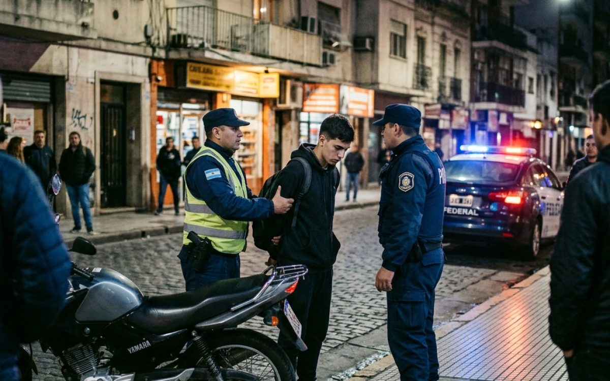 Lo atraparon intentando robar una moto en el centro de San Juan: quedo detenido en flagrancia