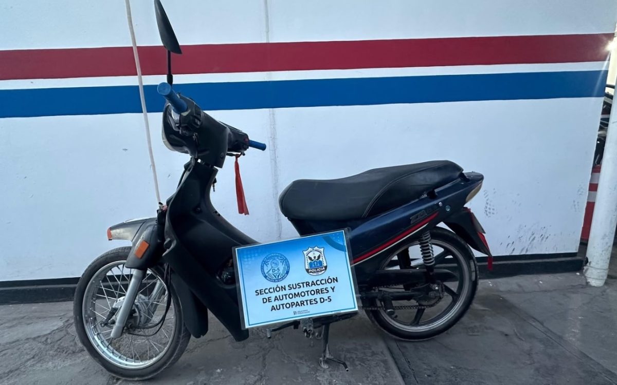Motocicletas que ilustran los procedimientos de secuestro en Rawson y Chimbas