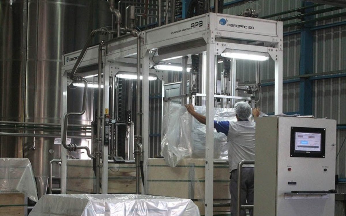 Vista de la planta Enav en Chimbas vinculada a la industria del mosto sanjuanino