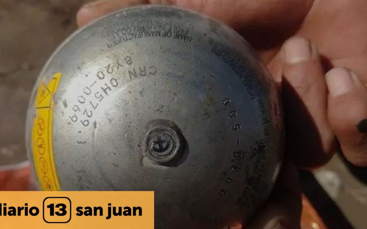 Operativo policial por el hallazgo de un explosivo en Caucete