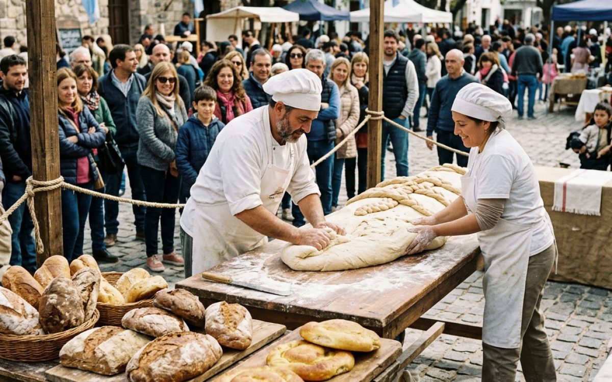 Rawson apunta al Récord Guinness con la semita mas grande del mundo: como fue la 3a Fiesta Provincial del Pan