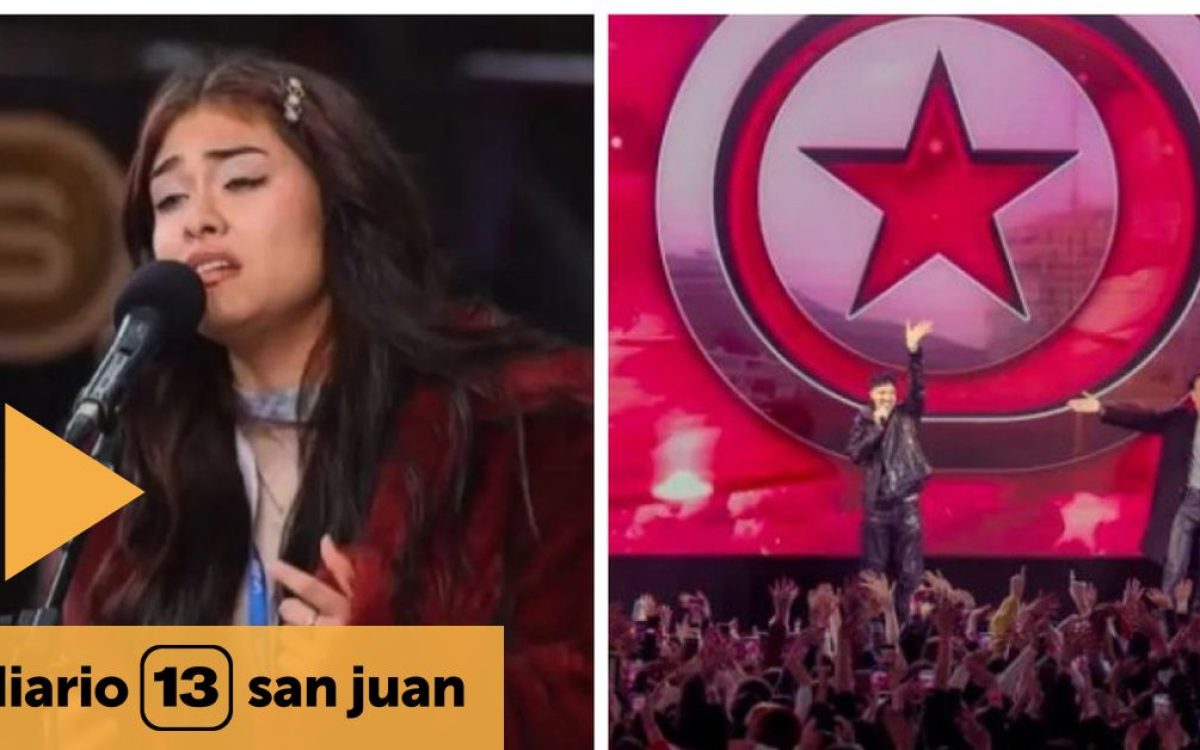 Florencia Gutiérrez durante su presentación en Popstars