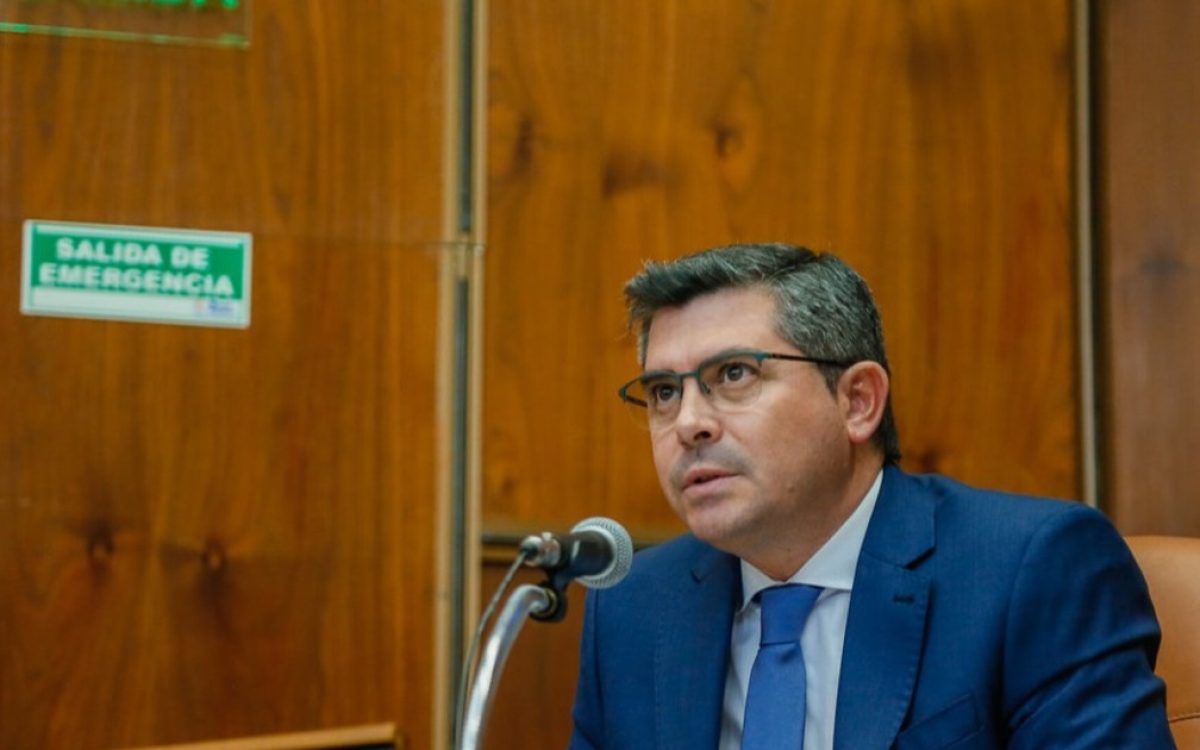 Marcelo Orrego en una actividad oficial en San Juan