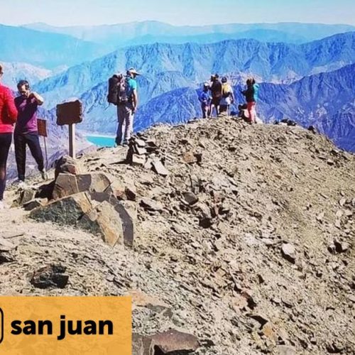 Rescate de turistas en los cerros de Ullum