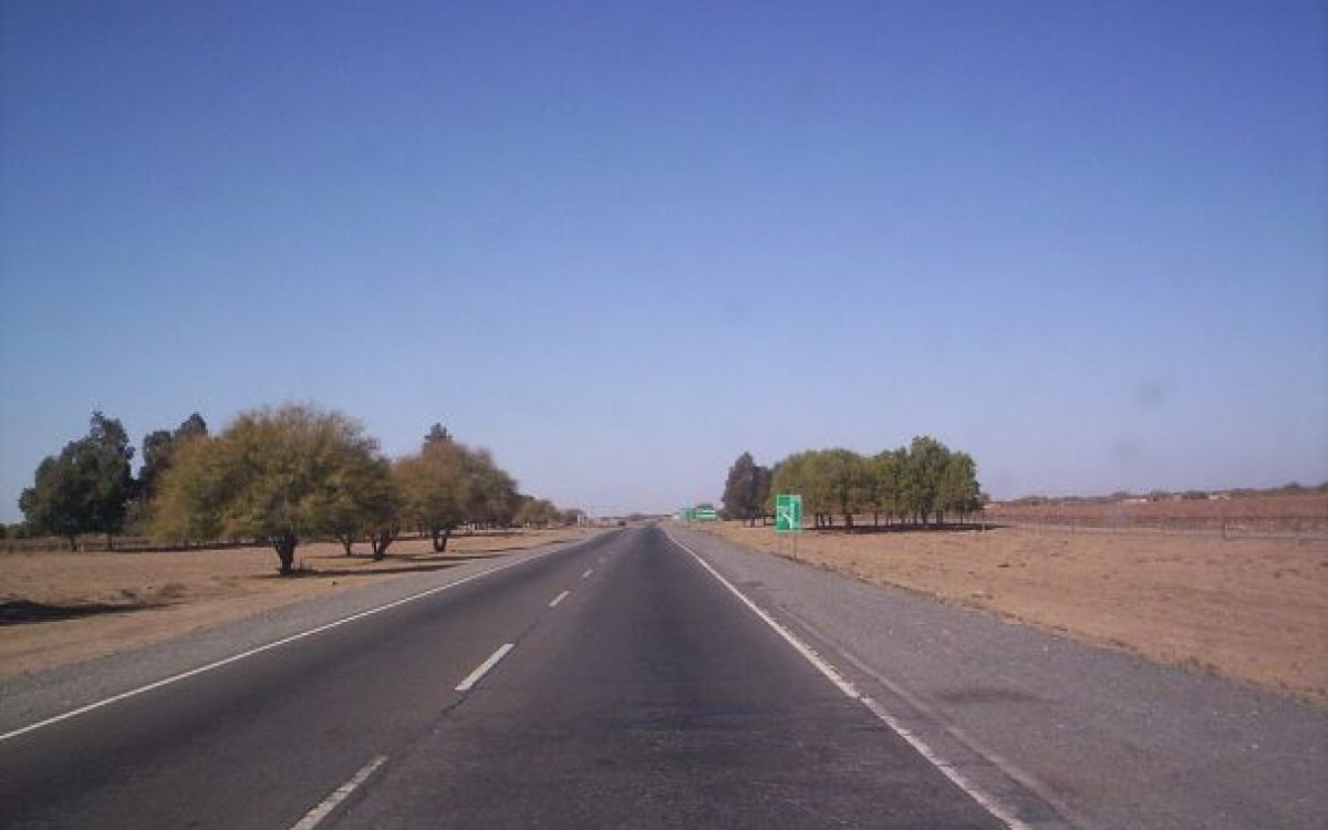 Ruta nacional de San Juan con condiciones de circulacion invernal